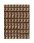 Blossoming Labradors Bouquet Velveteen Plush Blanket