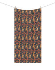 Floral Pawsome Dachsund Delight Mink-Cotton Towel
