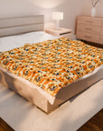 Golden Glitz 'n Glamour Woofwear Velveteen Plush Blanket