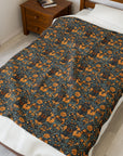 Ruffle Rottie Glamourific Velveteen Plush Blanket