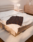 Royal Rottweiler Regalia Velveteen Plush Blanket