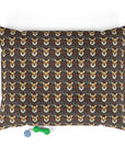 Floofy Corgi Blossom Blast Pet Bed