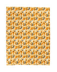 Golden Glitz 'n Glamour Woofwear Velveteen Plush Blanket