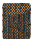 Dapper Dachshund Noir Glow Sherpa Fleece Blanket