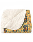 Royal Rottie Regalia Sherpa Fleece Blanket