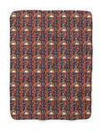 Boxer Blossom Tapestry Delight Sherpa Fleece Blanket