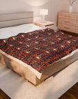Boxer Blossom Tapestry Delight Velveteen Plush Blanket