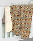 Bowtie Boxer Bliss Sherpa Fleece Blanket