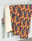 Impressionistic German Shepherds Sherpa Fleece Blanket