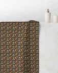 Dazzling Dachsund Blossoms & Foliage Mink-Cotton Towel