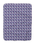 Funky Geometric Boxerista Sherpa Fleece Blanket