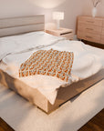 Golden Glamour Paws - Luxe Licks for Regal Retrievers Velveteen Plush Blanket