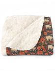 Pug Paradise Playpen Sherpa Fleece Blanket