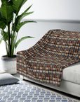 Pawsome Rottweiler Royalty Plaid Sherpa Fleece Blanket