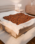 Rottweiler Chic Pawsitivity Velveteen Plush Blanket