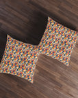Bloom Pup Frenchietastic Splatter Tufted Floor Pillow, Square