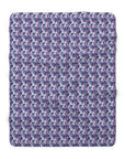 Funky Geometric Boxerista Sherpa Fleece Blanket