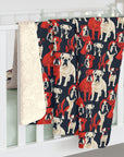 Bulldoggy Bliss Chomper Sherpa Fleece Blanket