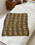 Royal Pawsitivity Labs Velveteen Plush Blanket