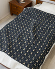 Frenchie Celestial Soar Velveteen Plush Blanket