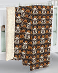Bloomingly Bulldogistic Bouquet Sherpa Fleece Blanket