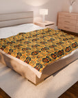 Royal Rottie Regalia Velveteen Plush Blanket