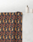 Floral Pawsome Dachsund Delight Mink-Cotton Towel