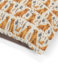 Golden Glamour Paws - Luxe Licks for Regal Retrievers Pet Bed