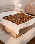 Chic Frenchie Charm Velveteen Plush Blanket