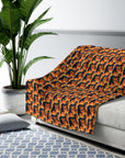 Rottweiler Chic Pawsitivity Sherpa Fleece Blanket