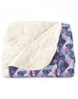 Funky Geometric Boxerista Sherpa Fleece Blanket