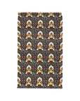 Floofy Corgi Blossom Blast Polyester Lunch Bag