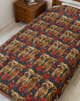 Yorkie Charm Twins Velveteen Plush Blanket