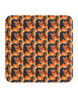 Rottweiler Chic Pawsitivity Coasters