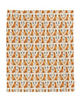 Golden Glamour Paws - Luxe Licks for Regal Retrievers Velveteen Plush Blanket