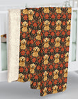 Golden Pawsatronic Tapestry Sherpa Fleece Blanket