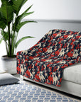 Bulldoggy Bliss Chomper Sherpa Fleece Blanket