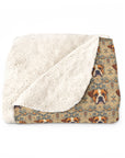 Bowtie Boxer Bliss Sherpa Fleece Blanket