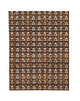 Bloomingly Bulldogistic Bouquet Velveteen Plush Blanket