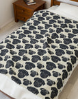 Pugalicious Enchantment Velveteen Plush Blanket