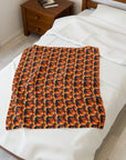 Rottweiler Chic Pawsitivity Velveteen Plush Blanket