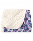 Funky Geometric Boxerista Sherpa Fleece Blanket