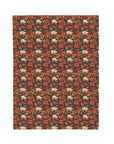 Pug Paradise Playpen Velveteen Plush Blanket