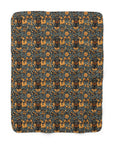 Ruffle Rottie Glamourific Sherpa Fleece Blanket