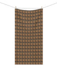 Fanciful Golden Paradise Blossom Mink-Cotton Towel