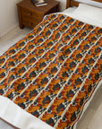 Chic Frenchie Charm Velveteen Plush Blanket