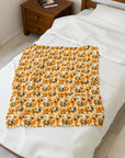 Golden Glitz 'n Glamour Woofwear Velveteen Plush Blanket