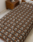 Bloomingly Bulldogistic Bouquet Velveteen Plush Blanket