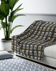 Wildwood Wanderlust Bulldog Sherpa Fleece Blanket