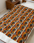 Chic Frenchie Charm Velveteen Plush Blanket